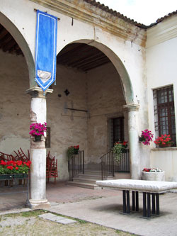 La cour du château d'Arquà Polesine