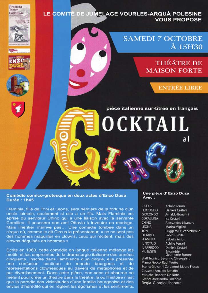 Coktail al Circo - Théâtre italien à Vourles